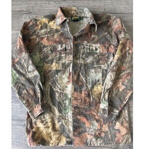 Cabelas Kids Camo Button Down Shirt Advantage Timber 16 Reg Long Sleeve 940086